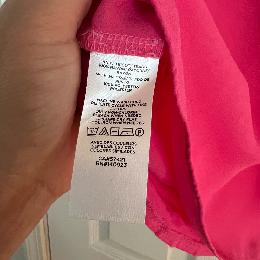 LOFT Pink Ruffled Blouse - Picture 4 of 4